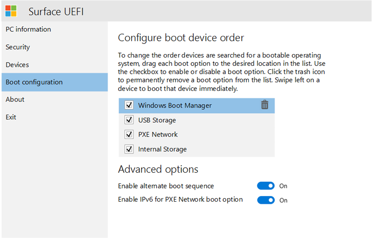 boot surface pro 4 from usb ntfs