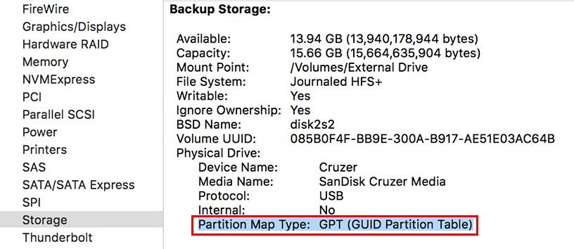 check usb info on mac