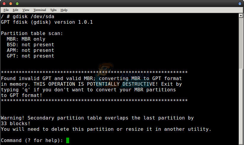 GPT fdisk