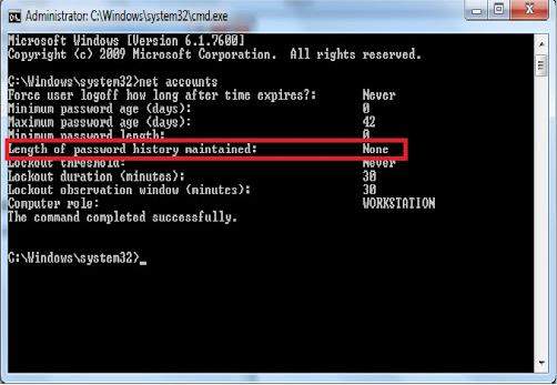 enable windows 8 password history enforcement
