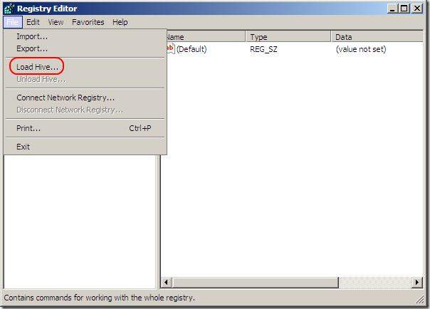 change windows 7 password in regedit at boot