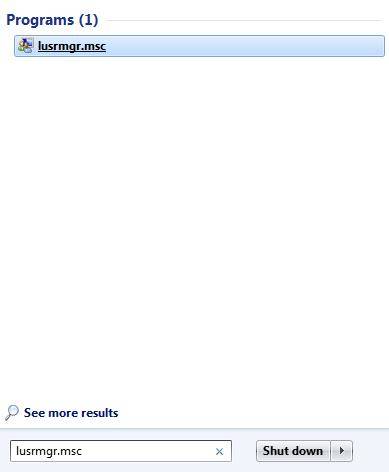 prevent user from changing password in windows 7