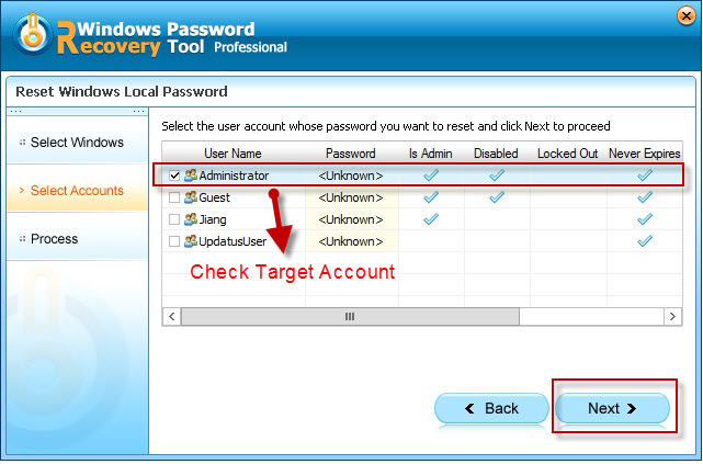 recover windows server 2011 password
