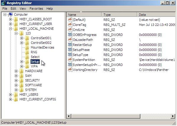 reset windows 7 password
