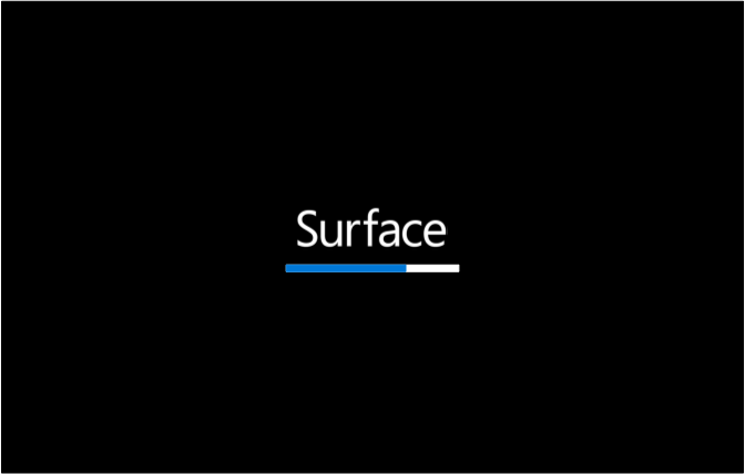 surface logo appears