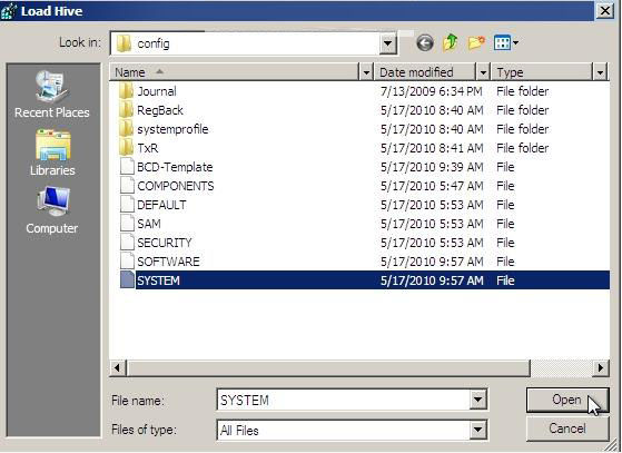 how to reset windows password in regedit at boot