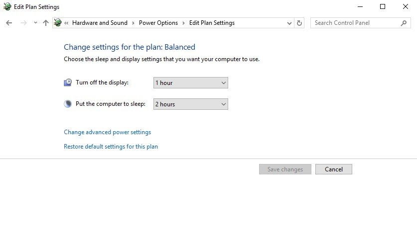 edit plan settings