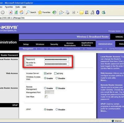 change netgear wireless router password