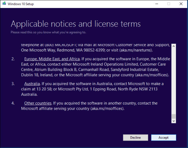 applicable notices and license terms