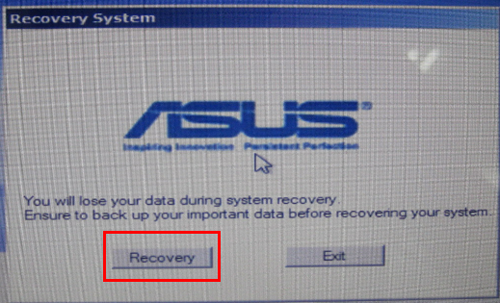ASUS recovery