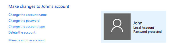 windows 10 admin snoop standard accounts