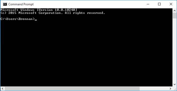 command prompt console