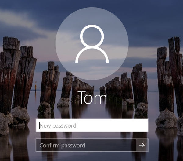 create new password