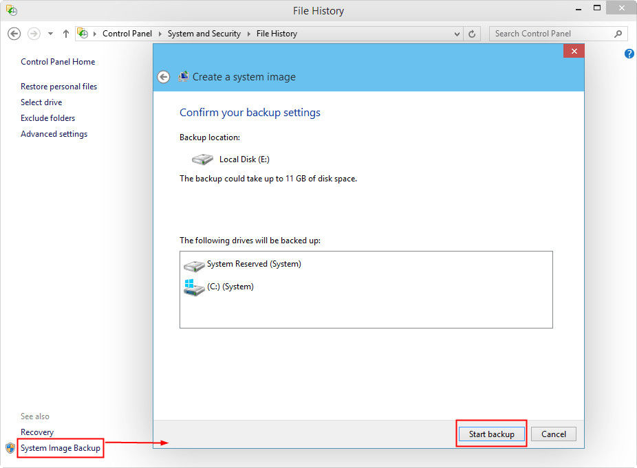 create system image