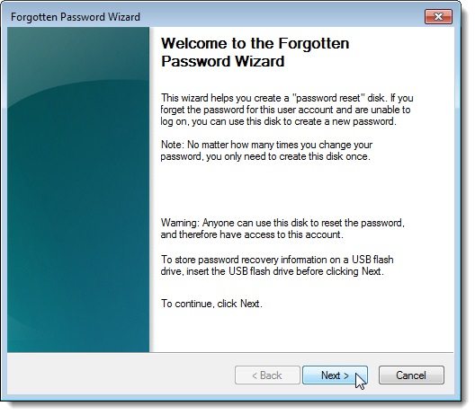 create windows 10 password reset disk