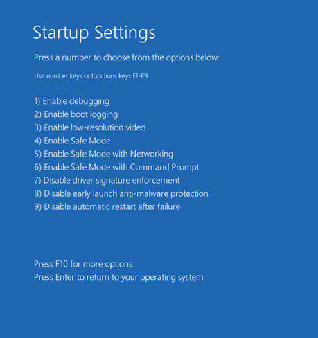 enable safe mode