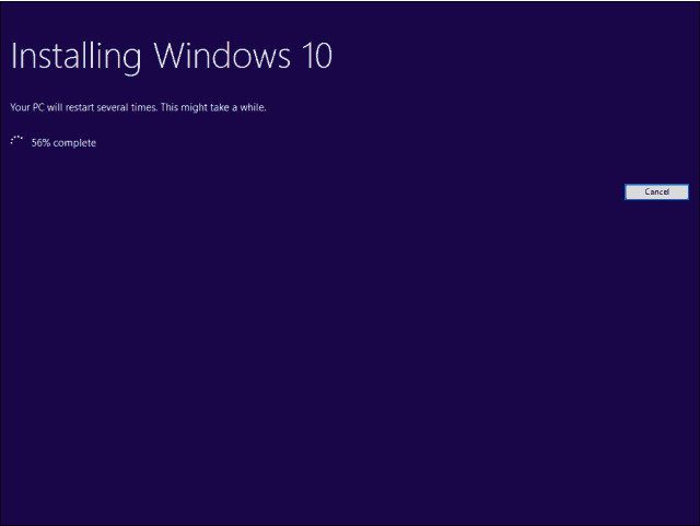 installing windows 10