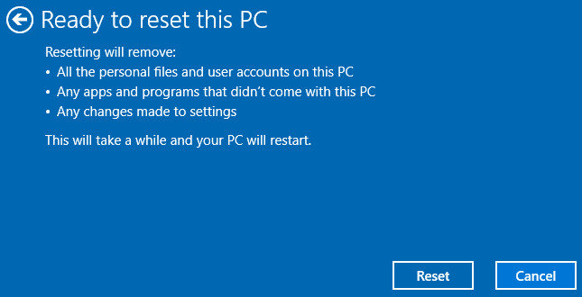 ready reset pc