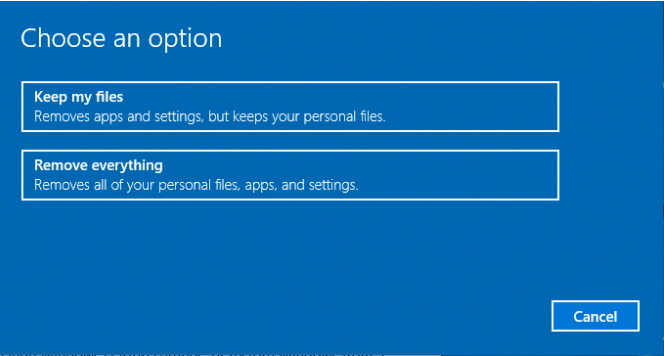 reinstall windows 10