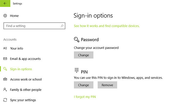 remove pin