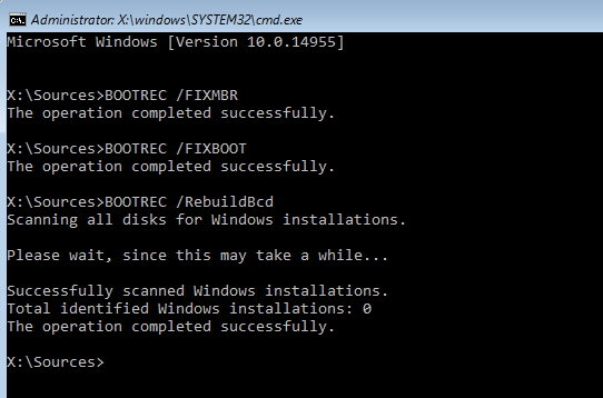 windows 10 won't start