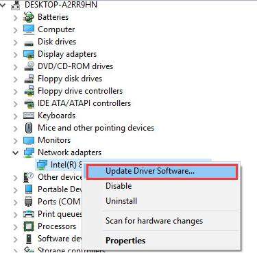search network adapter driver