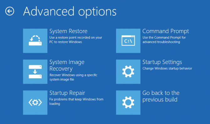 advanced options windows