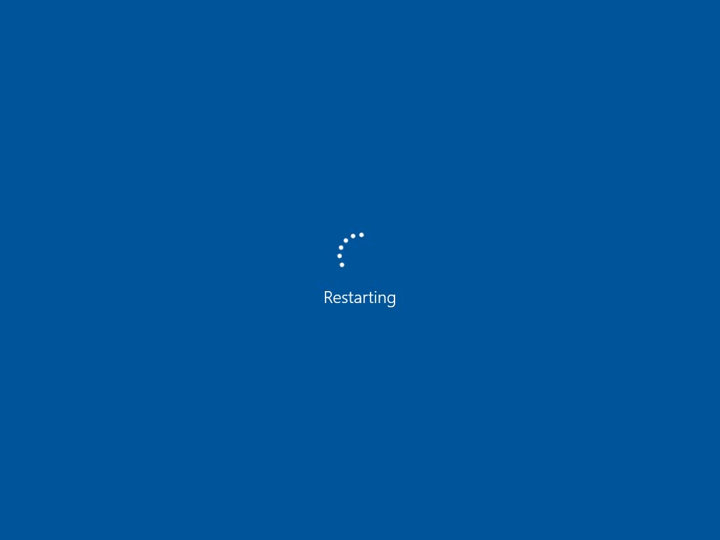 Windows 10 update stuck on restart screen