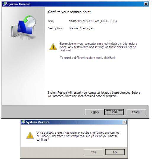 how to use system restore to change windows 7 password