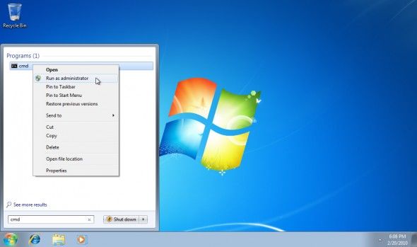 disable hidden administrator account in windows 7