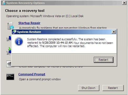 how to reset windows 7 password with system restore