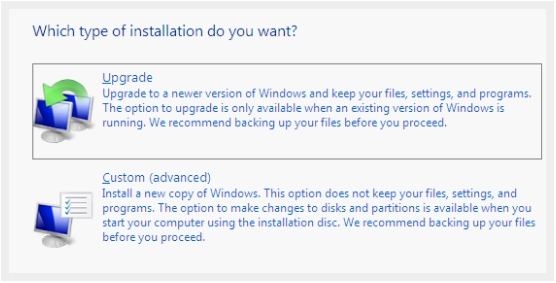 upgrade from windows xp to windows 7