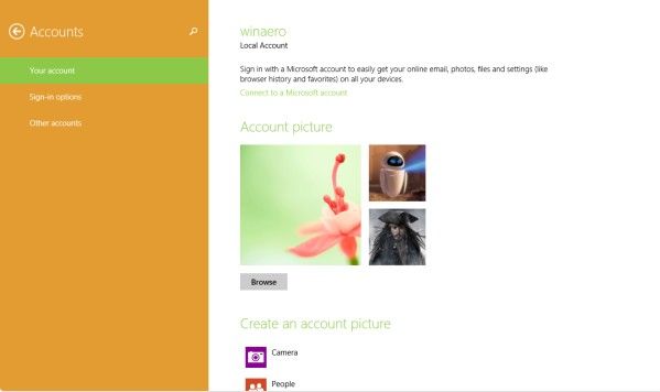 remove windows 8.1 account picture