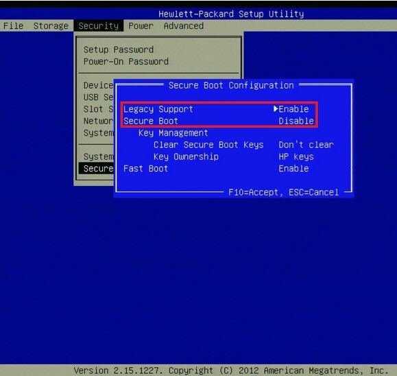 how to disable uefi secure boot in windows 8
