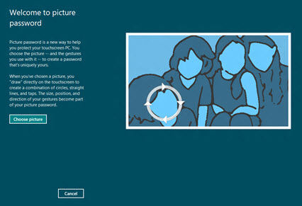 set up picture password in windows 8