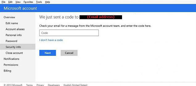 how to set up two-step verification for microsoft account