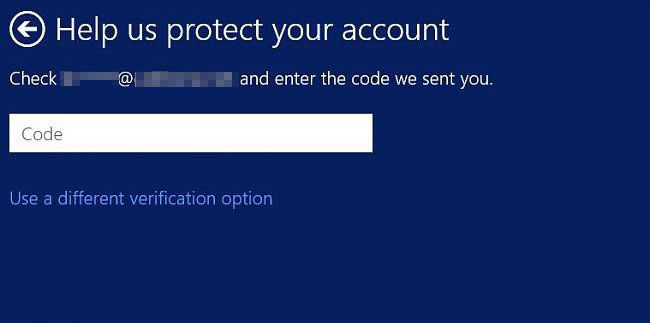 how to verify your Microsoft account identity in windows 8.1