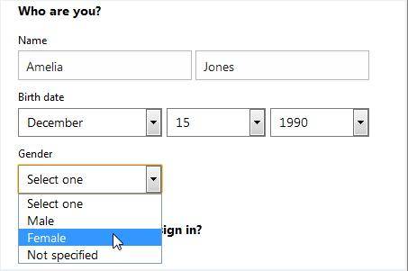 create a microsoft account