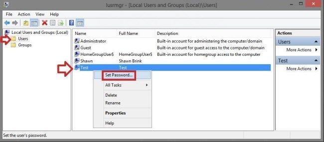 windows 8.1 password recovery