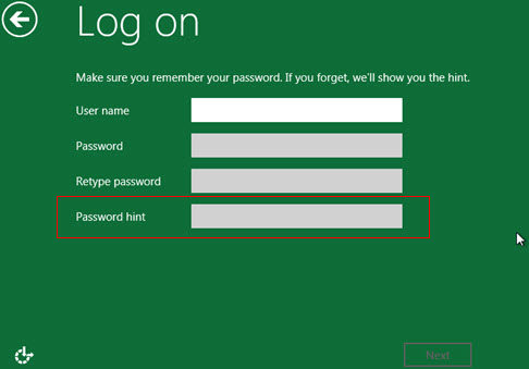 reset windows 8 password