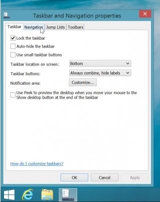 enable boot to desktop in windows 8.1