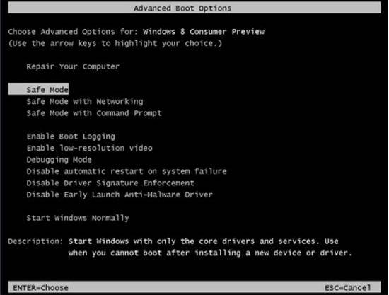windows 8.1 black screen