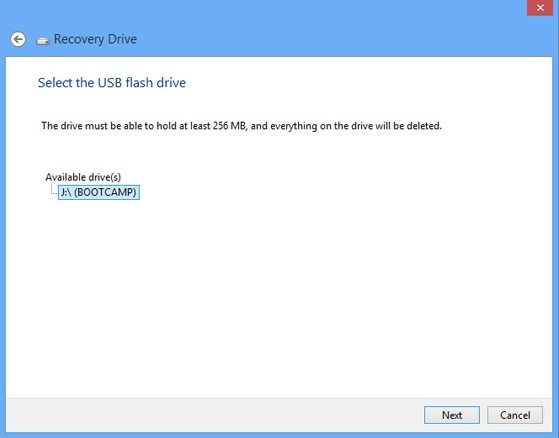 create a bootable usb flash recovery drive in windows 8