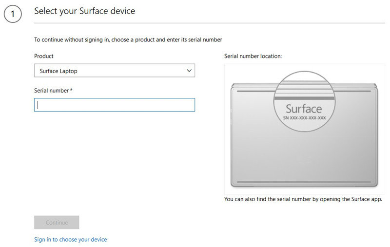 Surface support