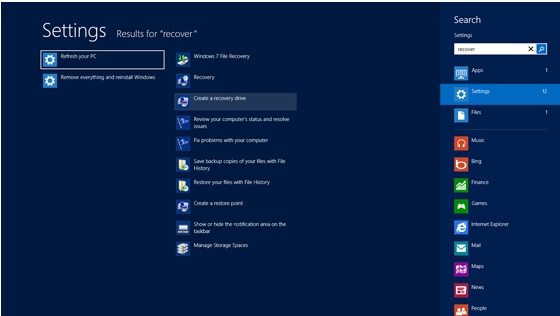 create a bootable windows 8 recovery tool