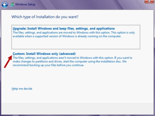install windows 8