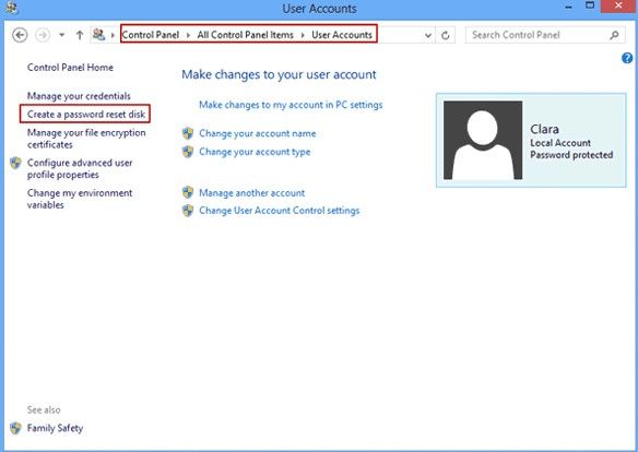 bootable windows 8.1 password reset disk