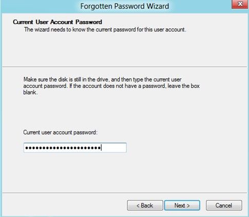 windows 8.1 password reset disk