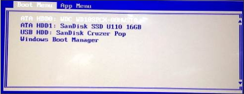boot thinkpad from usb