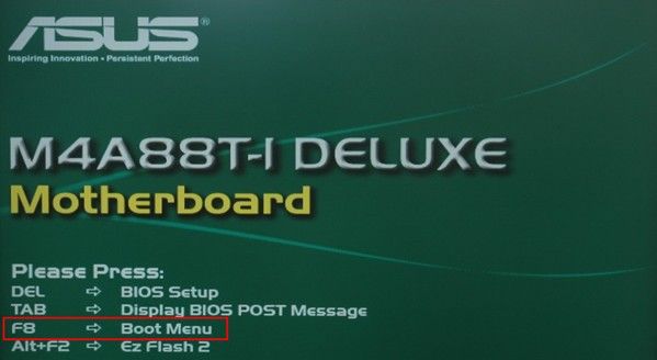 set asus boot from USB drive